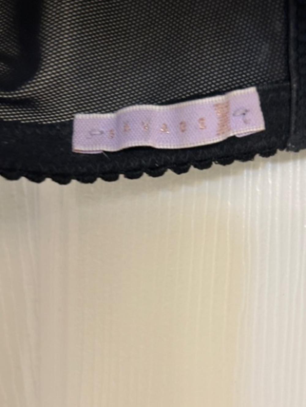 Savage X Fenty Black Sheer Bra with Pink & Orange Floral Embroidery 40D - Picture 3 of 8